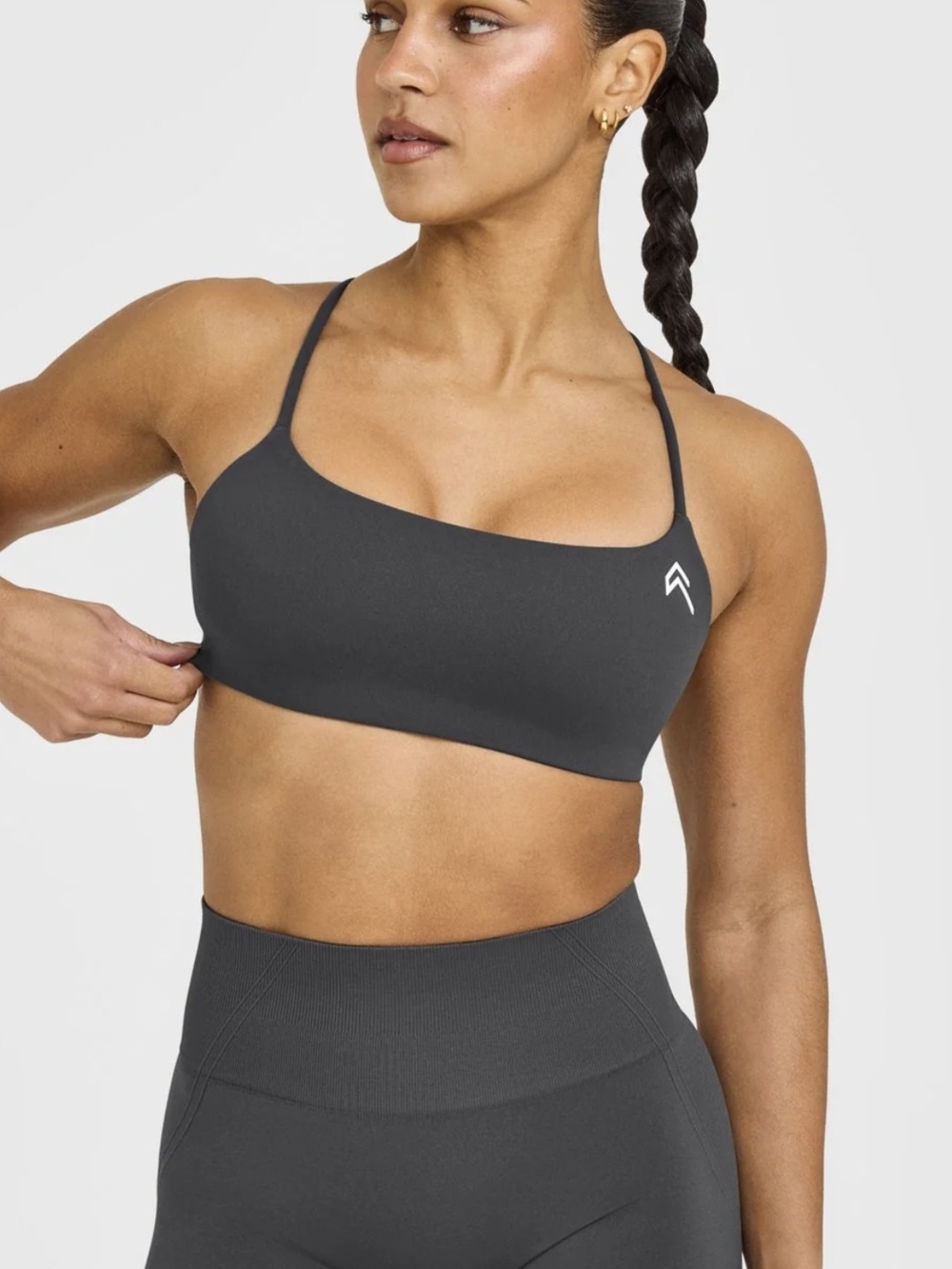 Oner Active Brown Bralette Bra (Sports Bra)